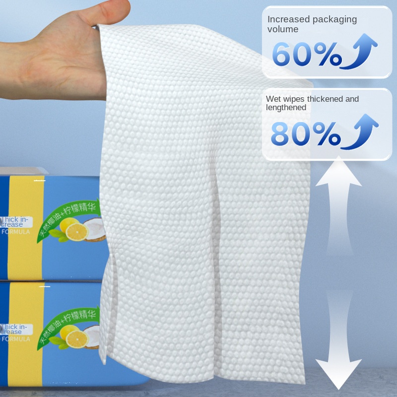 Factory Custom Extra Large 80 Count Disposable Kitchen Cleansing Wipes Eco-Friendly for Oil Stains Removal 图4