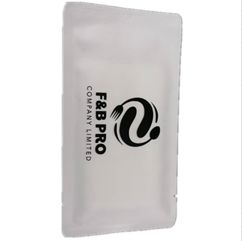 Factory Custom Logo Eco-Friendly 1-Piece Wet Wipes Four Side Seal for Aviation Catering Travel & Commercial Advertisement 图5