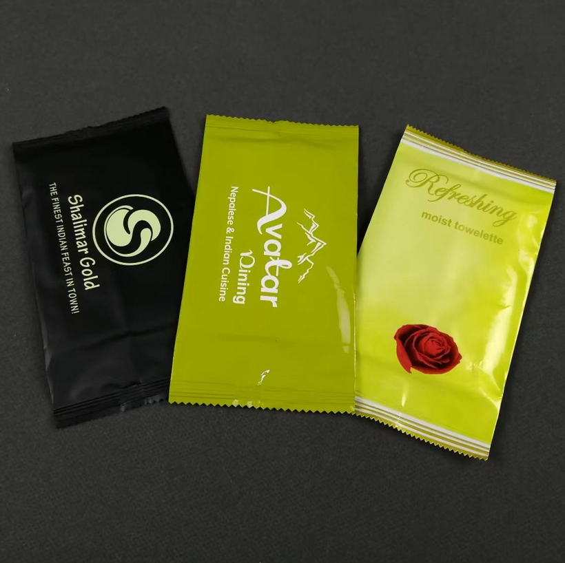 Factory Customize Logo Portable Plant Fragrance Single Piece Wet Wipes for Travel Party Advertisement Promotion 图5