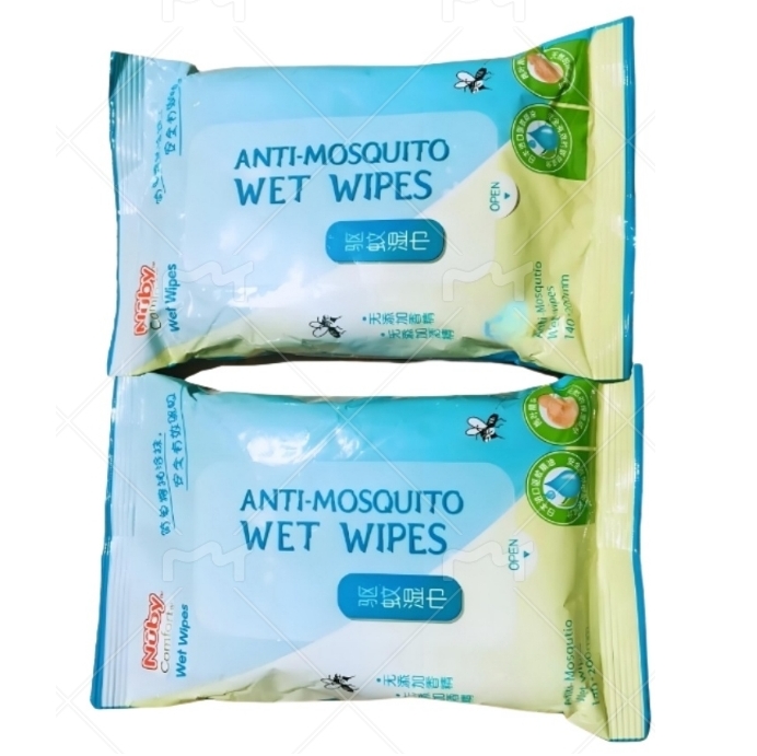 Factory Customized Logo Safe Mosquito Repellent 12 Pc Anti-mosquito and Insect Repellent Wet Wipes for Adults Babies 图2