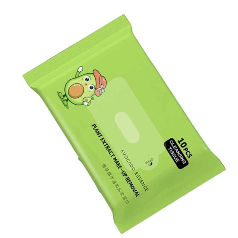 Factory Price Custom Logo 10pcs Makeup Remover Wipes Non-Irritating Feminine Product for Lip Gloss Eyelid for Pregnant Women