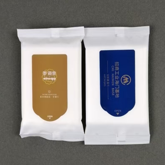 Factory Promotion Custom Small Order 5-Pcs Eco-friendly Wet Wipes for Hotel Catering Advertising Exhibitions Weddings 图3