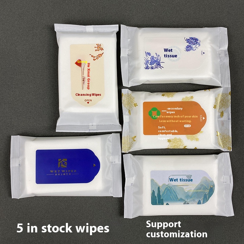 Factory Supported Eco-Friendly 5-Pcs Wet Wipes for Advertising Catering Exhibitions & Weddings for Hotel Use 图3