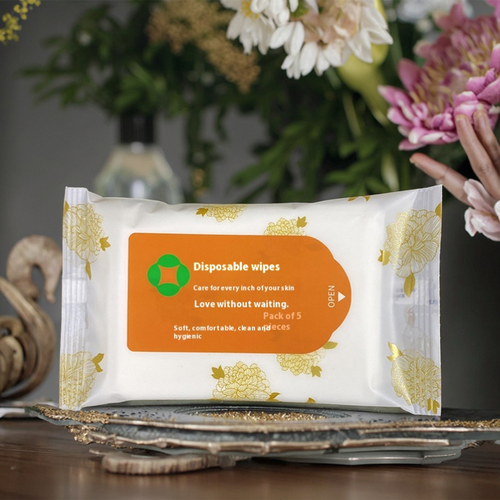 Factory Supported Eco-Friendly 5-Pcs Wet Wipes for Advertising Catering Exhibitions & Weddings for Hotel Use 图6