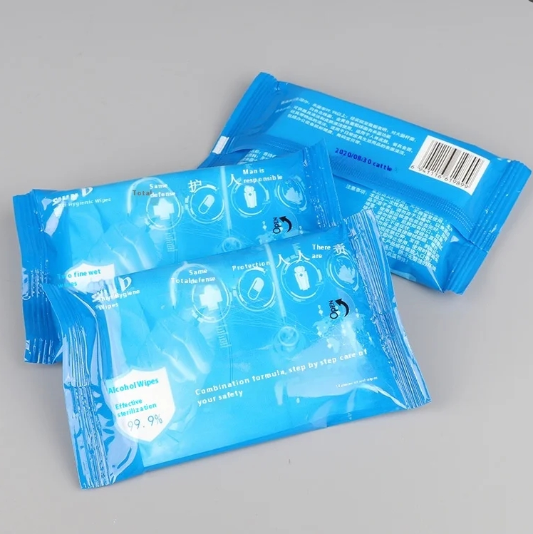 High Performance Antibacterial Wipe Hand Sanitizing Wipe 10PCS 75% Alcoholic Disinfecting Wipe 图2