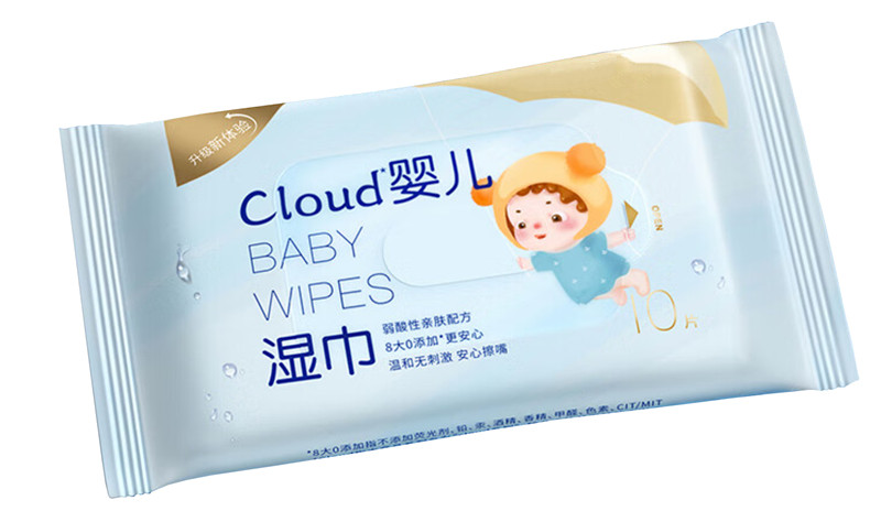 Hot Sale 10 Pcs Soft Non-Irritating Baby Wet Wipes Eco-Friendly Factory Supported for Infants Hand & Nose Care 图5