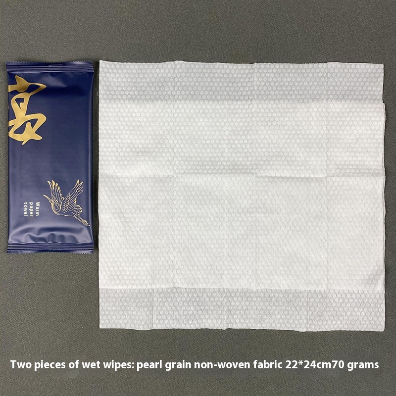 Hot Sale Eco-Friendly 2-Piece 22x24 cm Wet Wipes Factory Customizable Logo for Catering Hotels Business Meetings Travel 图2