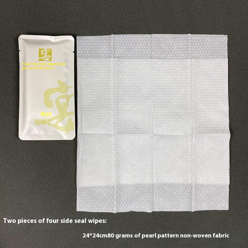 Hot Sale Eco-Friendly 2-Piece 22x24 cm Wet Wipes Factory Customizable Logo for Catering Hotels Business Meetings Travel 图3