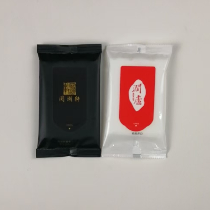 Hot Sale Factory Small Order Custom Logo Eco Friendly 5-Pcs Wet Wipes for Hotel Catering Advertising Exhibitions Weddings 图6