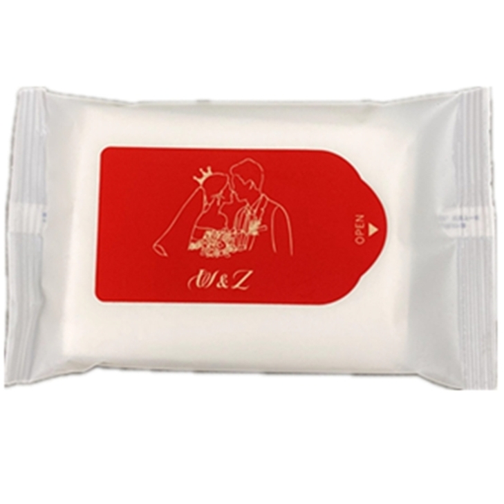 Low Factory Price Custom Digital Printing Logo 5pcs Adult Wet Wipes Feminine for Wedding Banquets Parties Travel 图2