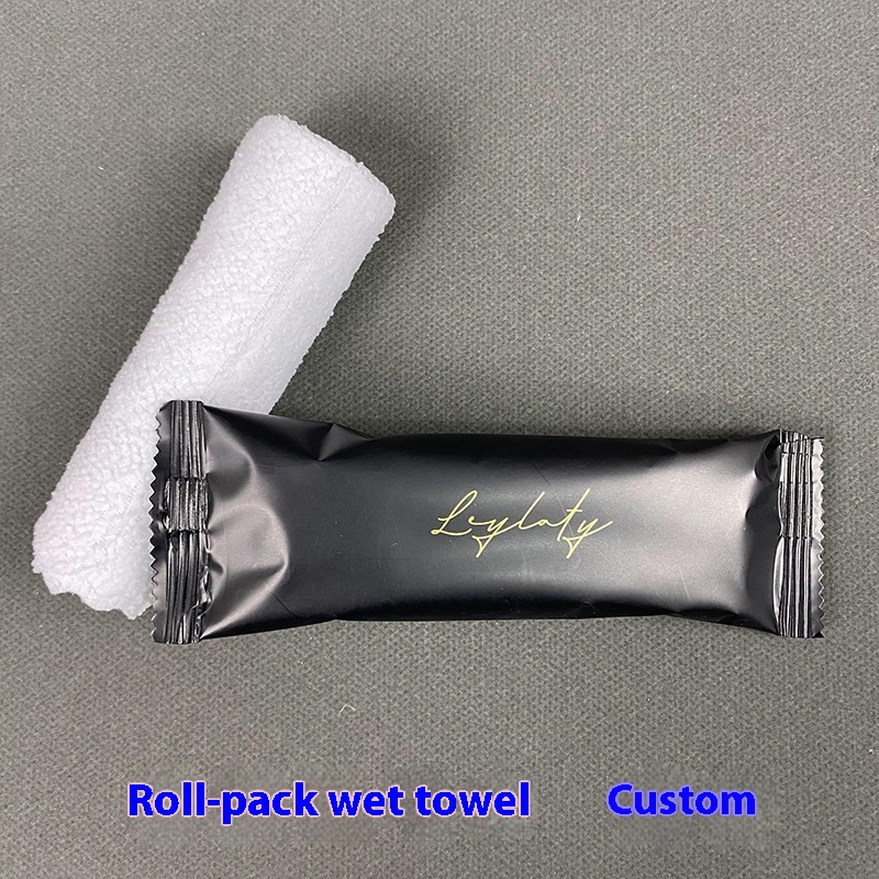OEM Factory Custom Logo Disposable Microfiber Wet Towel Eco-Friendly Single Roll for Club Hotel Restaurant Exhibition Travel 图4
