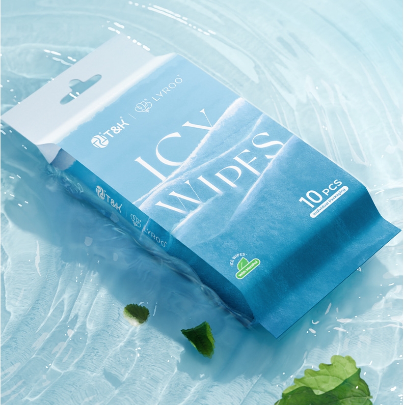 OEM Factory Custom Logo Eco-friendly EDI Pure for Water 10pcs Cold Wet Wipes for Skin Cleaning & Cooling Wiping Away Sweat 图4