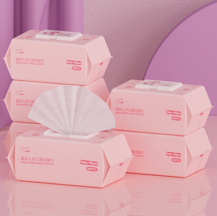 OEM Factory Customized Logo Eco-Friendly Soft Non-Irritating 80pcs Baby Wet Wipes for Infants Full Body Skin Cleansing Wipes 图4