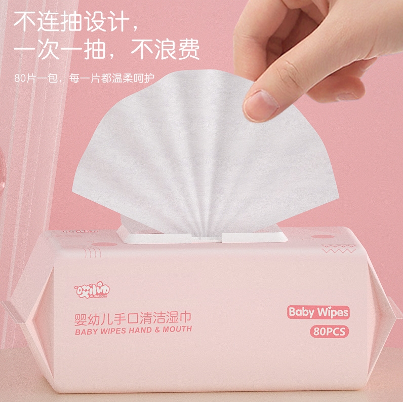 OEM Factory Customized Logo Eco-Friendly Soft Non-Irritating 80pcs Baby Wet Wipes for Infants Full Body Skin Cleansing Wipes 图6