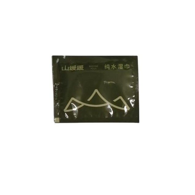 OEM Factory Customized Logo Portable Single Wet Wipes Four Sided Sealing Pure for Water Mechanism for Travel Catering