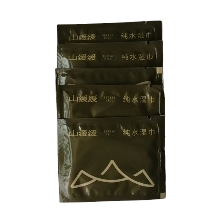 OEM Factory Customized Logo Portable Single Wet Wipes Four Sided Sealing Pure for Water Mechanism for Travel Catering 图2