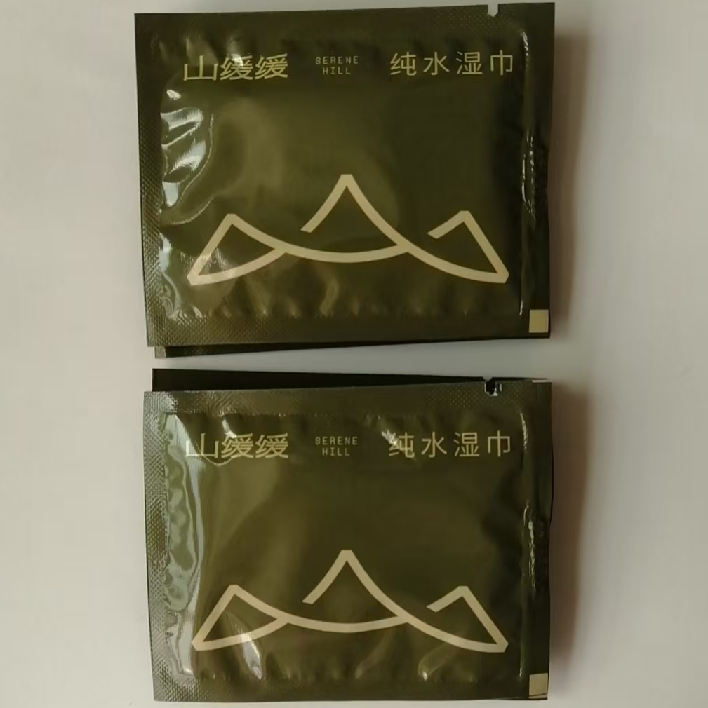 OEM Factory Customized Logo Portable Single Wet Wipes Four Sided Sealing Pure for Water Mechanism for Travel Catering 图4