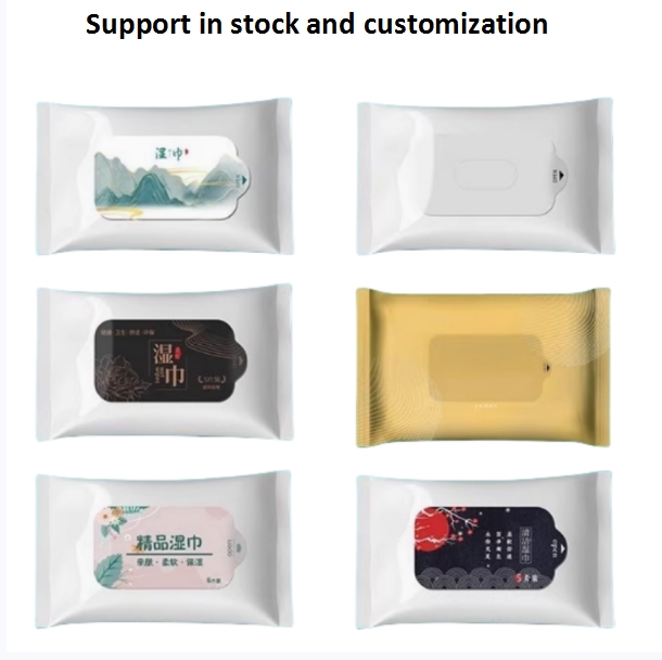 OEM Factory Small Order Custom Logo Eco-friendly 5-Pcs Wet Wipes for Hotel Catering Advertising Travel Party 图5